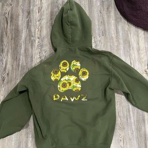 PAWZ green sweatshirt